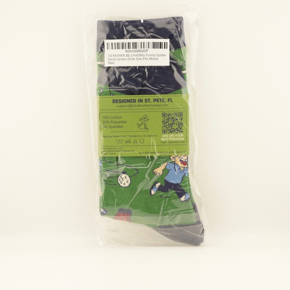 I'd Rather Be Chasing Golf Socks NWT Lot of 10 - Picture 3 of 4